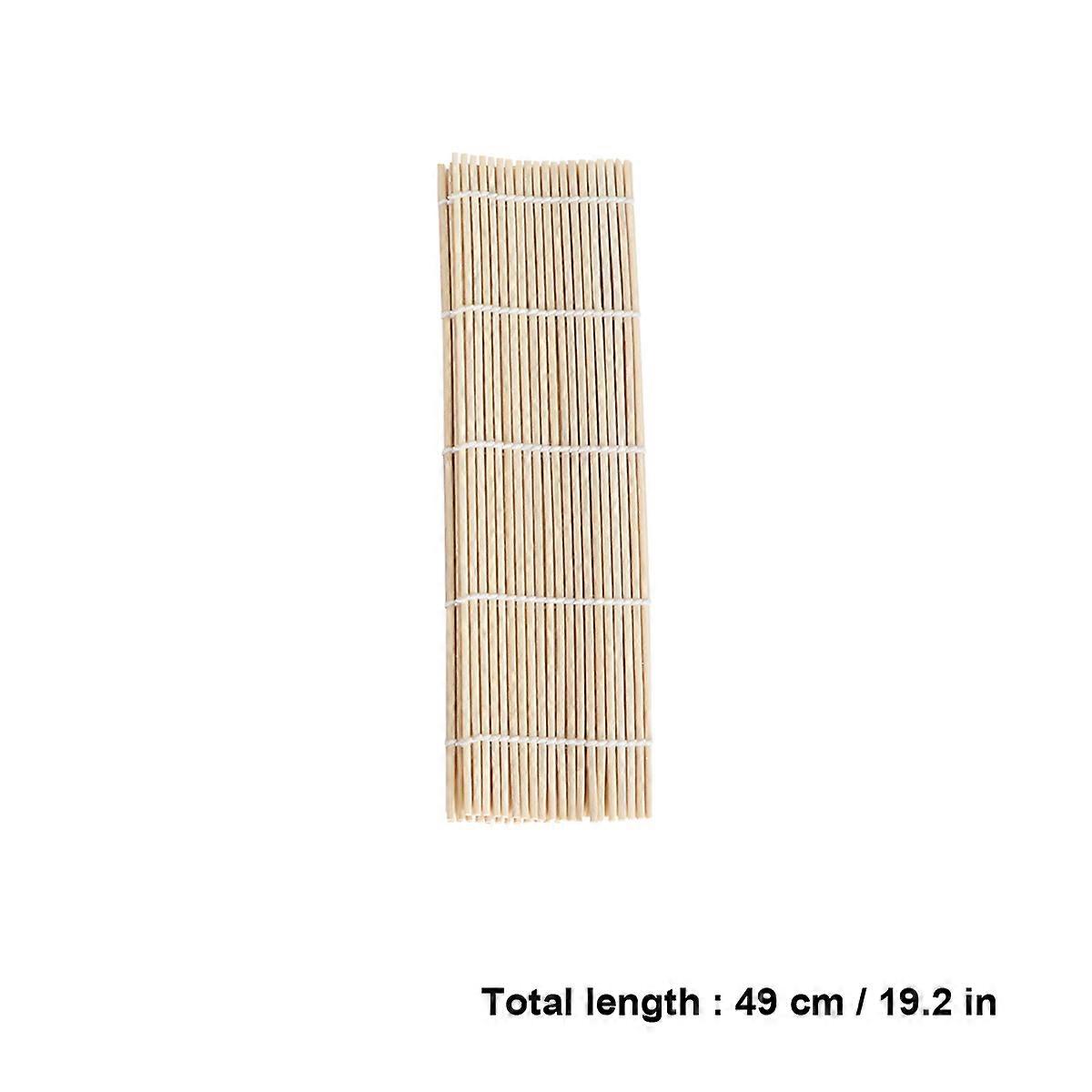 Sushi Making Mat Kit Sushi Rolling Family Gathering Beige 24.00X24.00X1.00CM Tools 3 Set of 6pcs