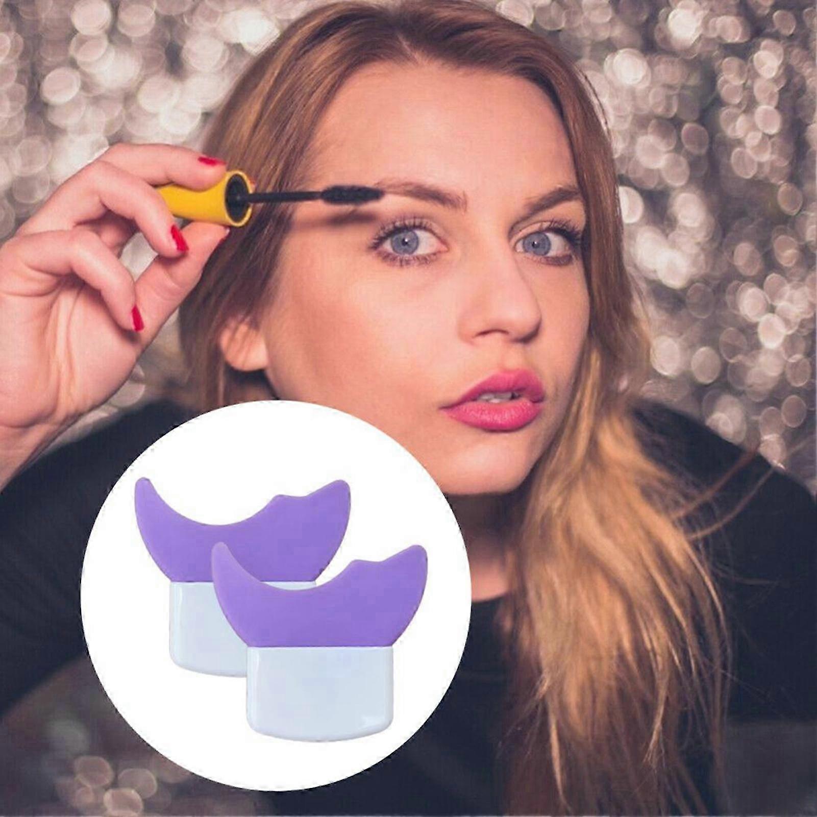 2025 2 Pcs Mascara and Eyeshadow Shield Applicator Guard Pads Auxiliary Guard Tool for Eyelash Makeup