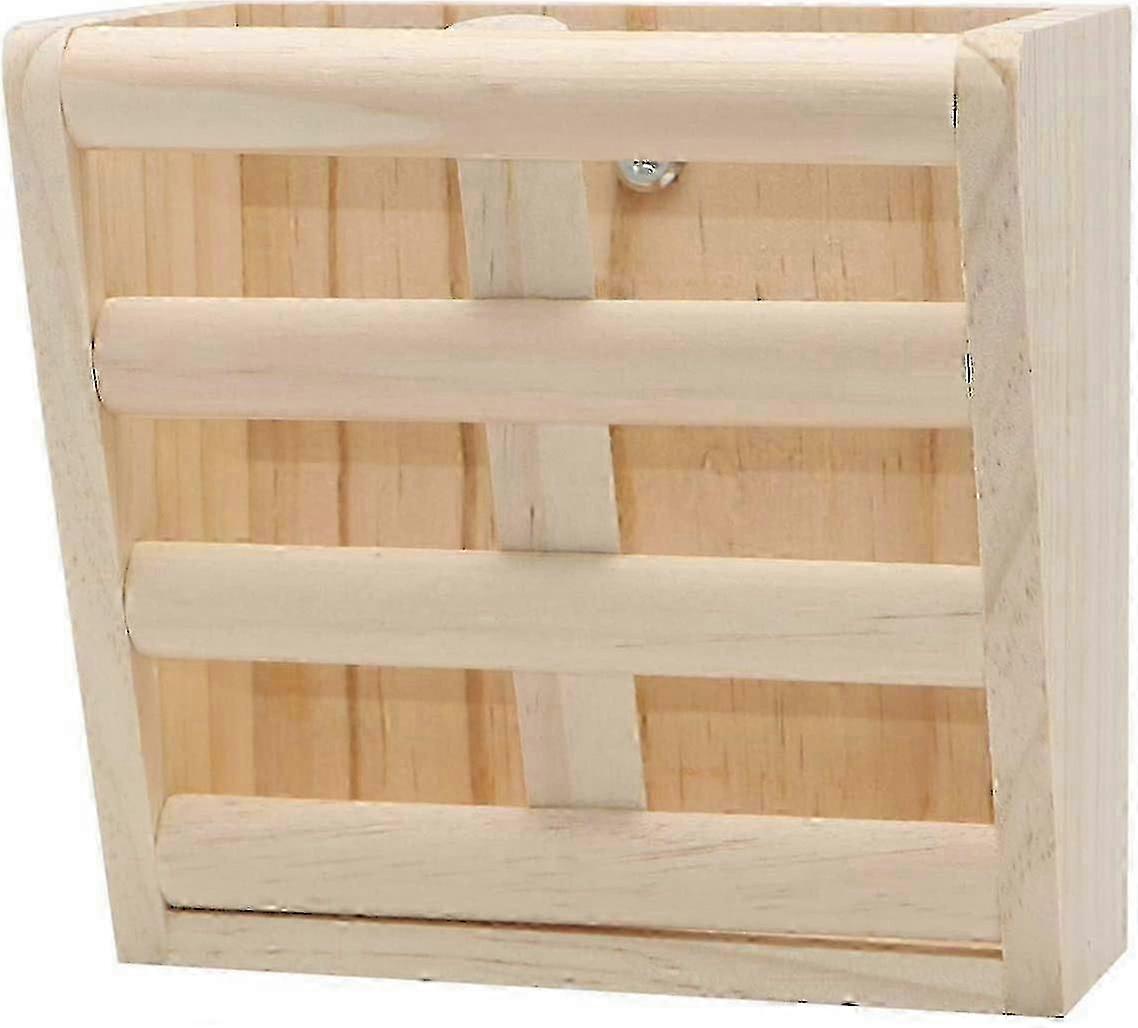 Charming Wooden Rabbit Hay Feeder - Wall-mountable For Small Pets 2025