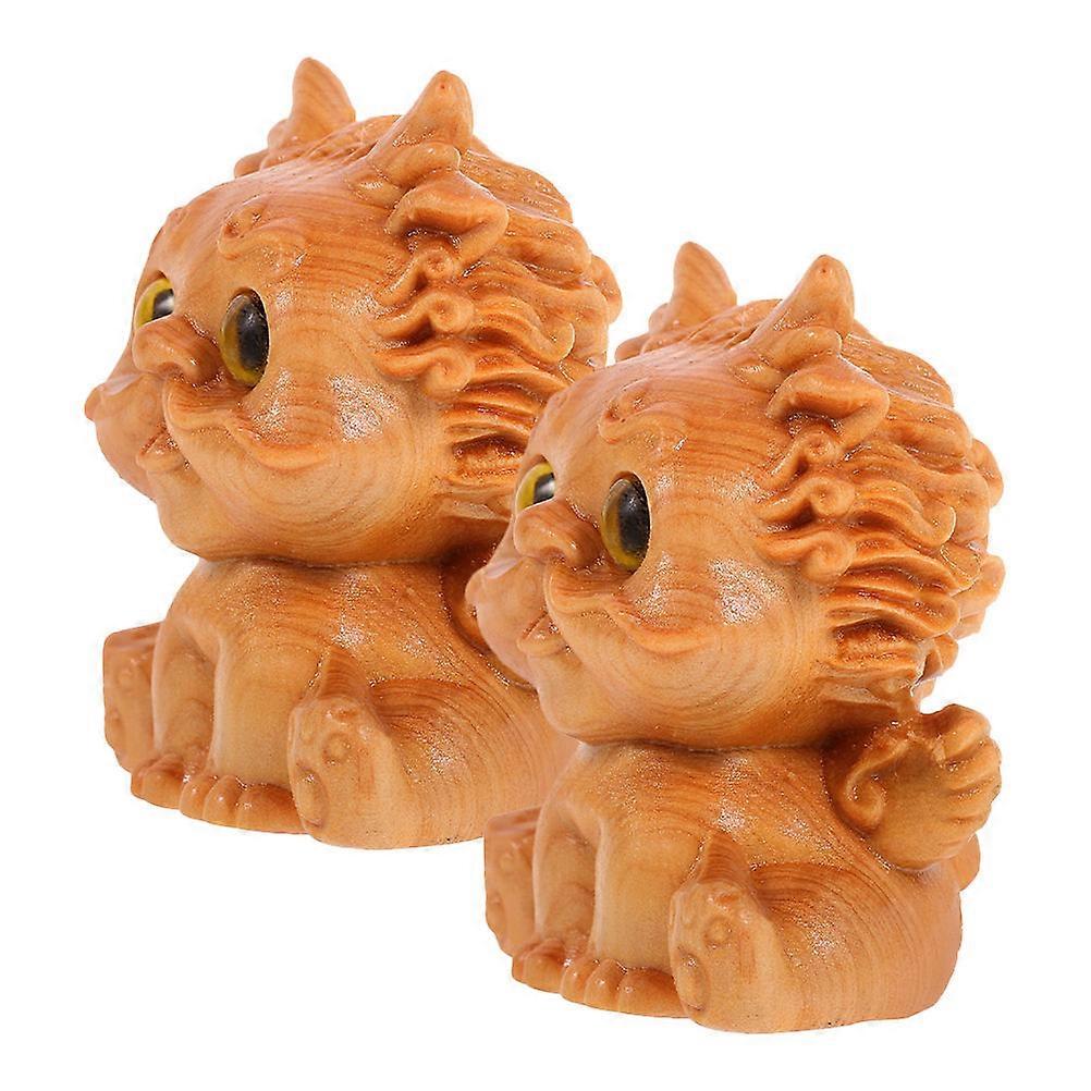 Wooden Animal Ornament for Home Use with 10Pcs Rustic Style Figures