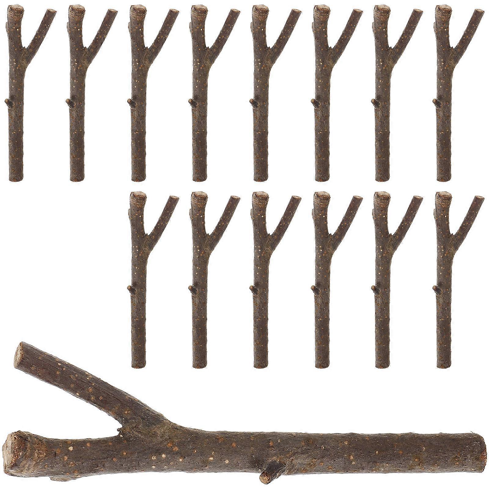 DIY Wood Sticks Craft Supplies Natural Twigs Sticks For Craft Projects Coffee Color And Model Building 100 Pcs