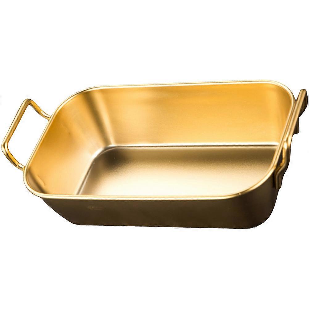 Tray Rectangular Serving Platter Stainless Steel For Parties 1 Pcs