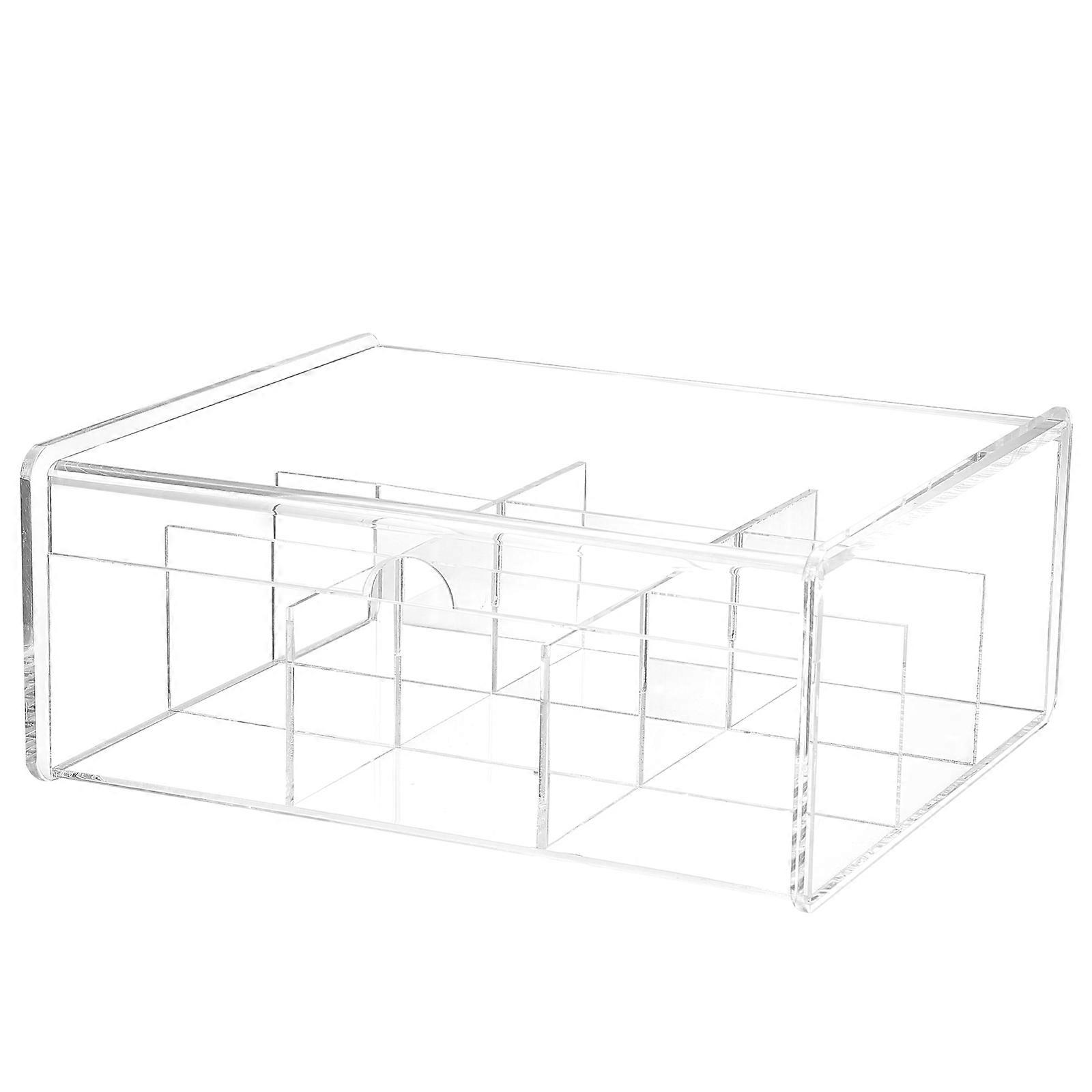 Acrylic Storage Container Tea Organizer for Storage Use 1Pcs Transparent Box