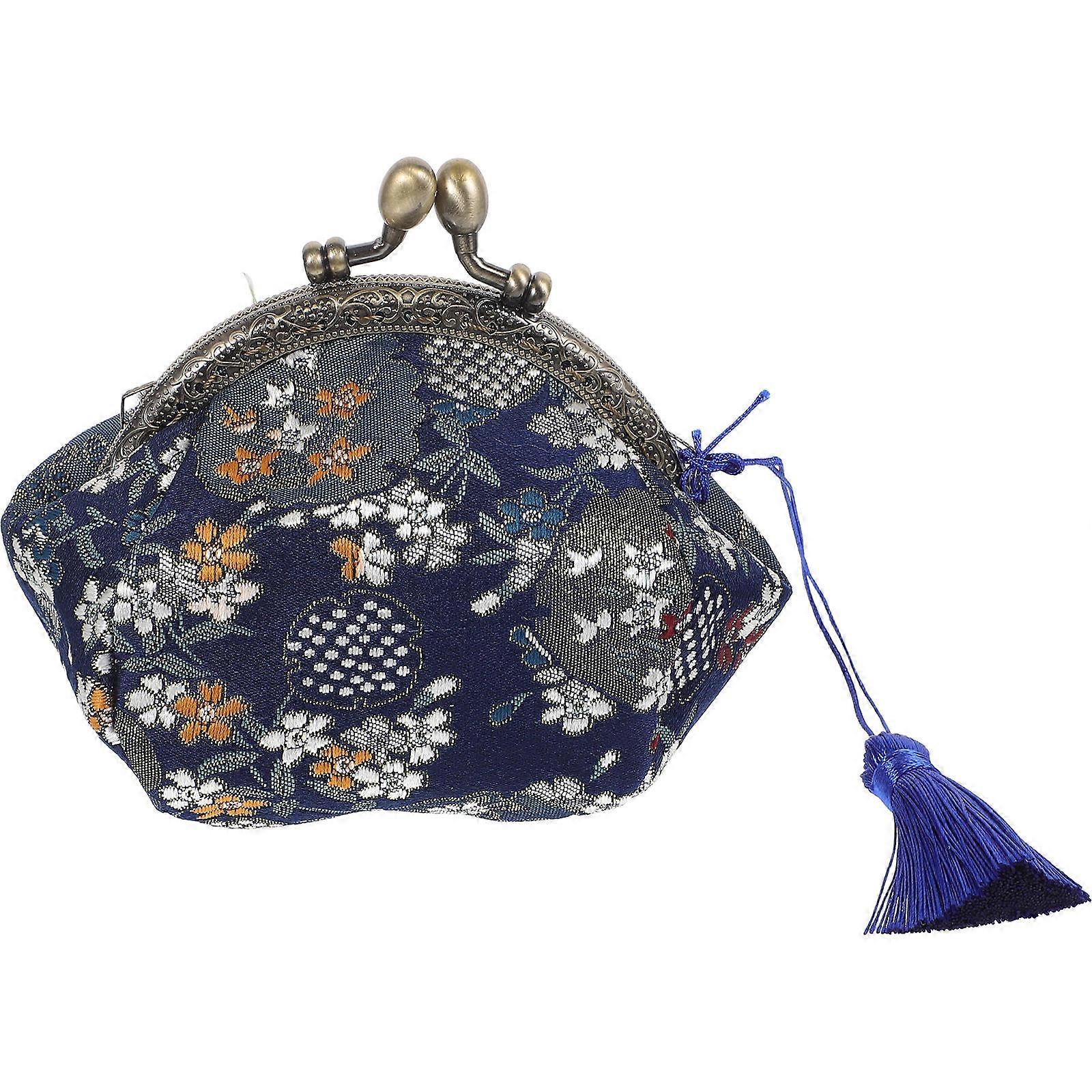 Small Wallet Embroidered Brocade Purse for Storage One Unit