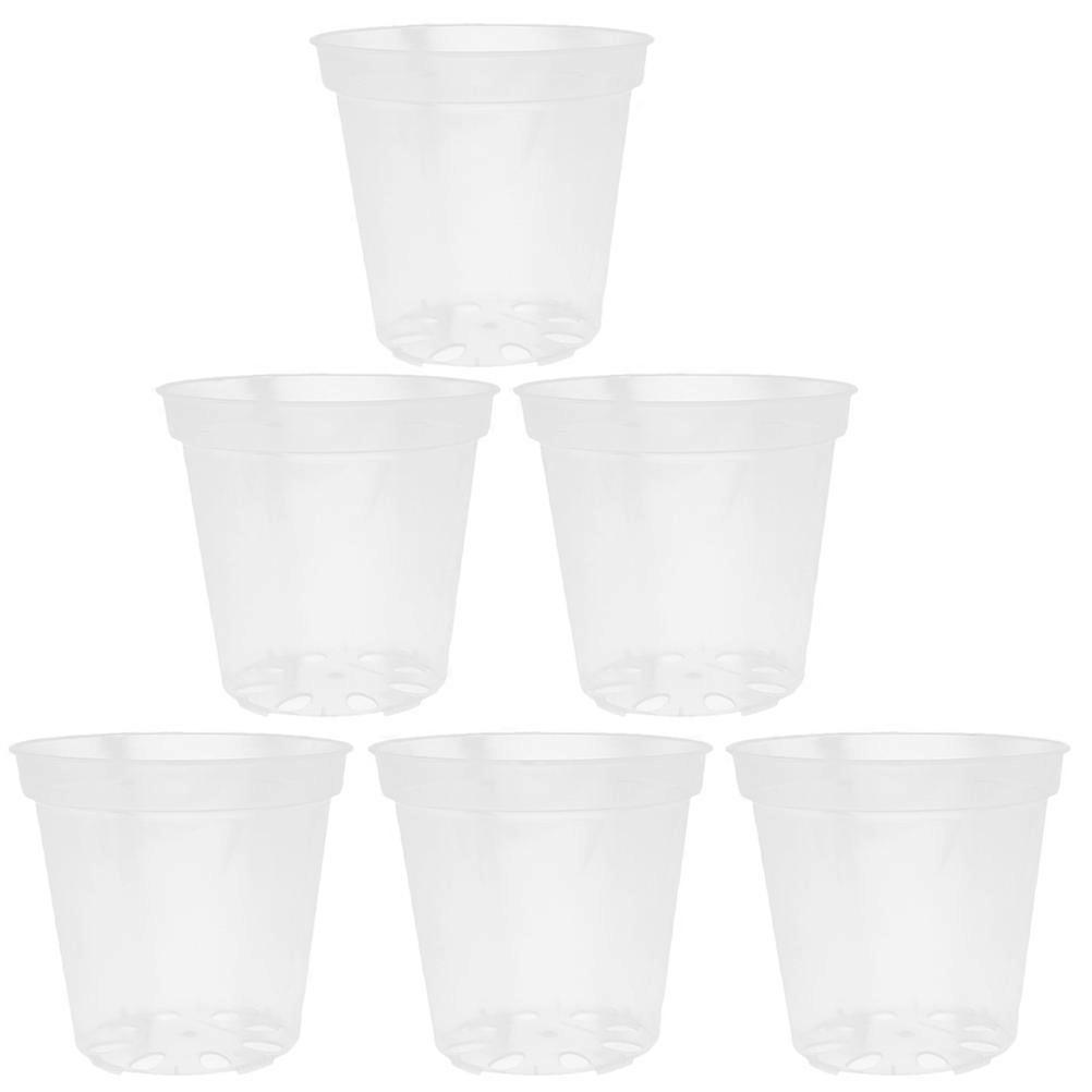 Clear Orchid Pots Plastic Planters for Healthy Root Growth 30Pcs