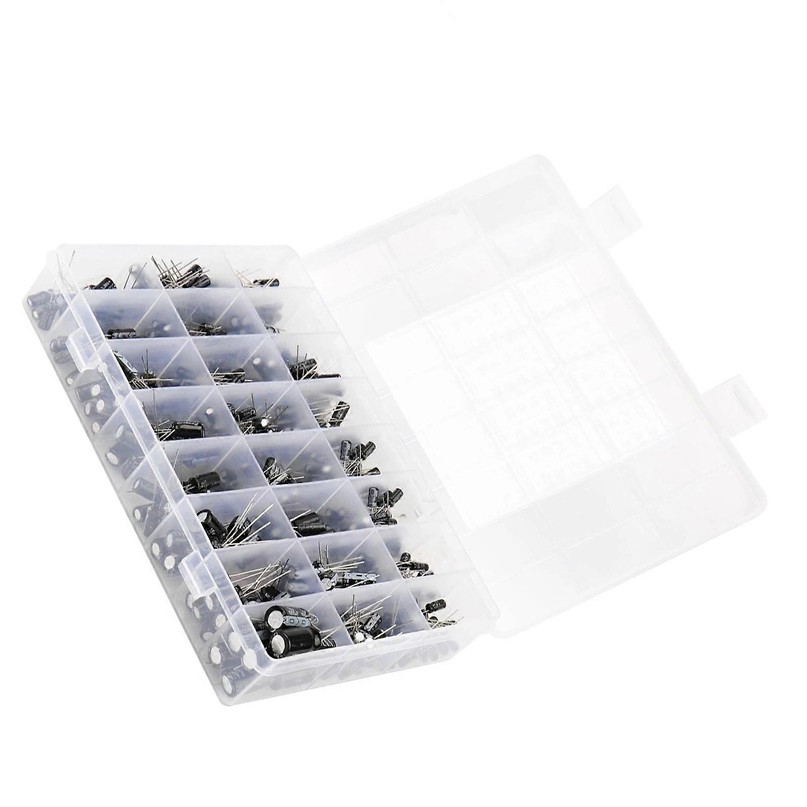 PCB High Precision All Black Electrolytic Capacitors Assorted Sample Electronic Kits
