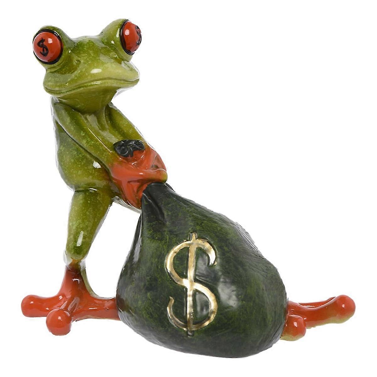Frog Figurines Decor Resin Frog Sculpture Statue