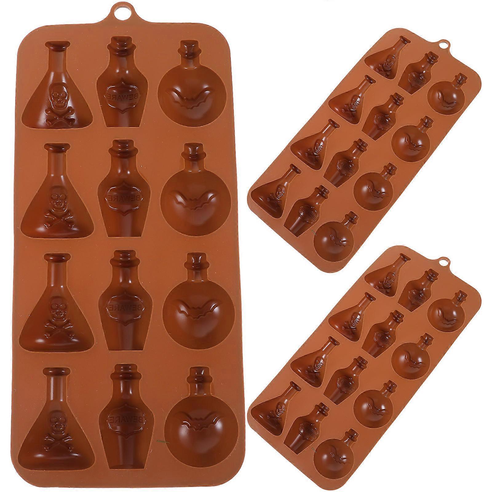 Flexible Silicone Molds For Home DIY 9 Pcs Halloween Chocolate Mold Baking Tools For Making Cakes And Jelly