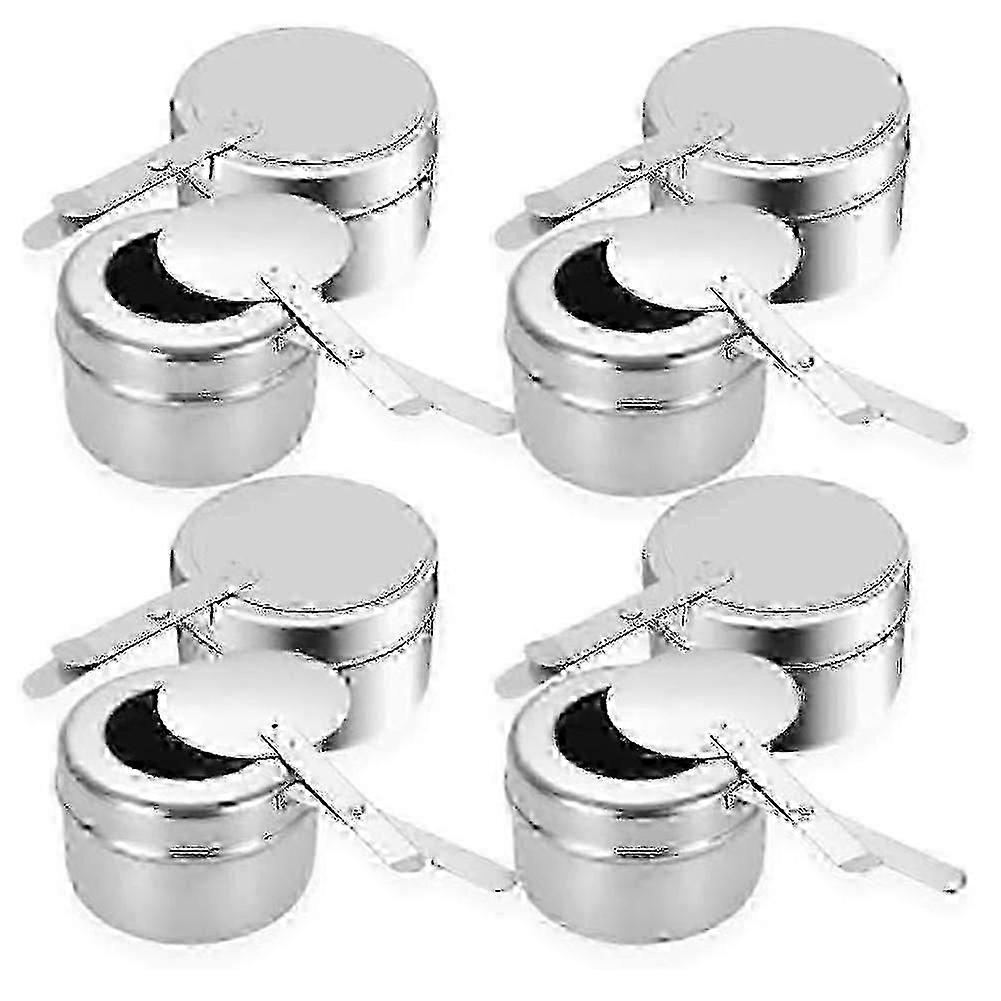 8 قطع حامل وقود الغضب ، حامل وقود من الفولاذ المقاوم للصدأ Chafe Wick مع غطاء ، حامل صندوق حراري ل Chaf hwy