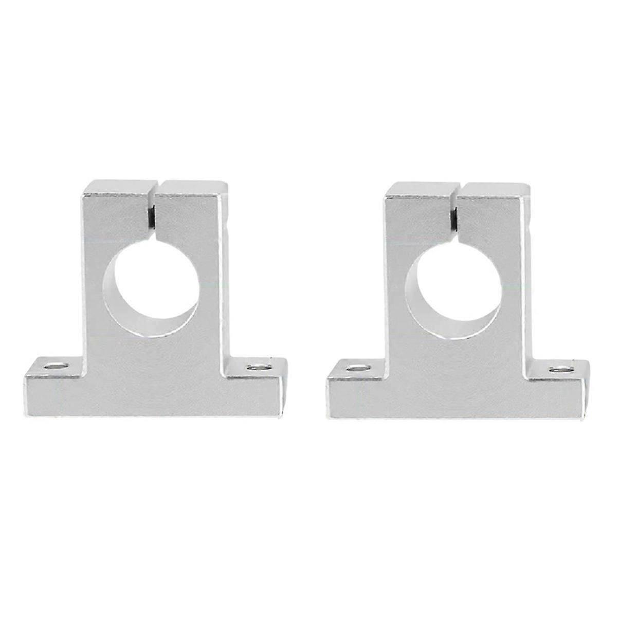 2 Pcs Linear Motion Rail Clamping Rod Rail Guide Support Shaft Bracket Coupling Mount
