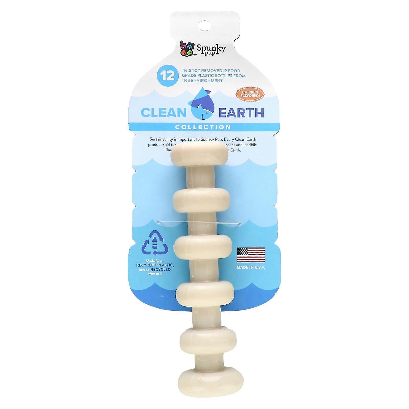 Clean Earth Hard Chews, Stick, Chicken, 1 Toy