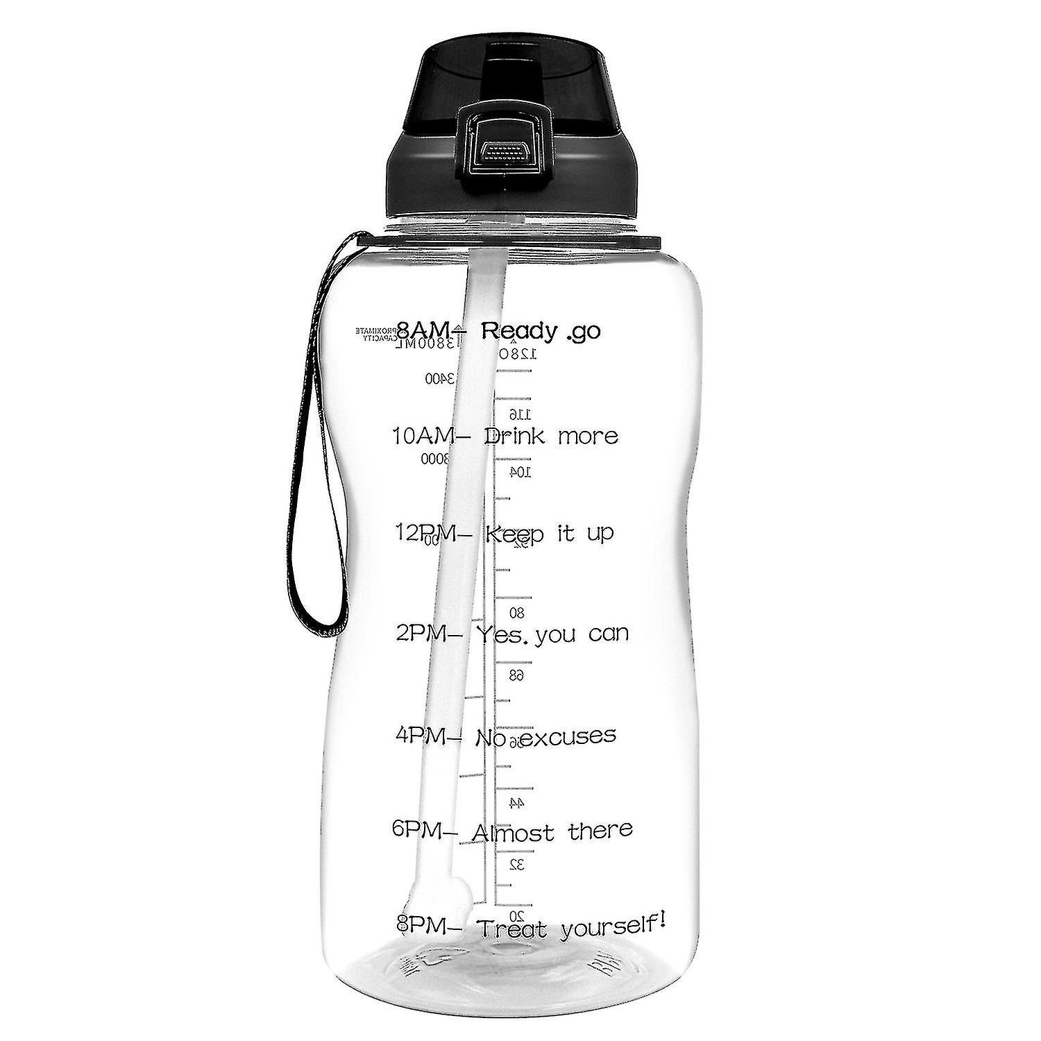 Bouteille d’eau motivationnelle de 2000ml, salle de gym et sports de plein air