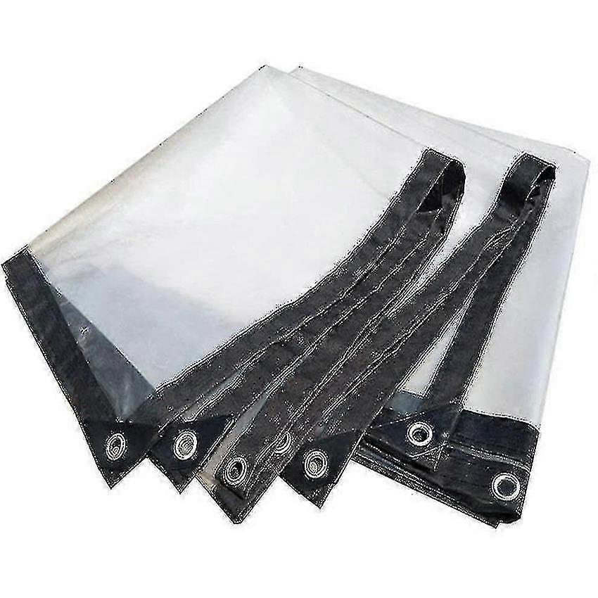 Bâche imperméable à œillets pliable transparente