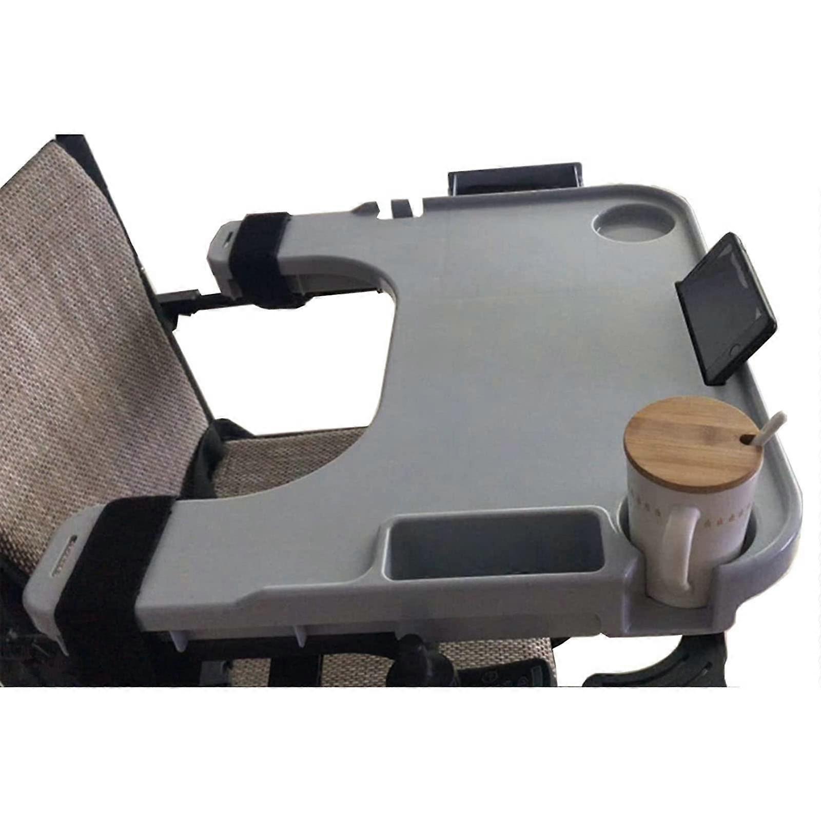Wheelchair Tray Table Portable Detachable Lap Tray With Mobile Phone Stand Cup Holder Card Slot For Writing Reading