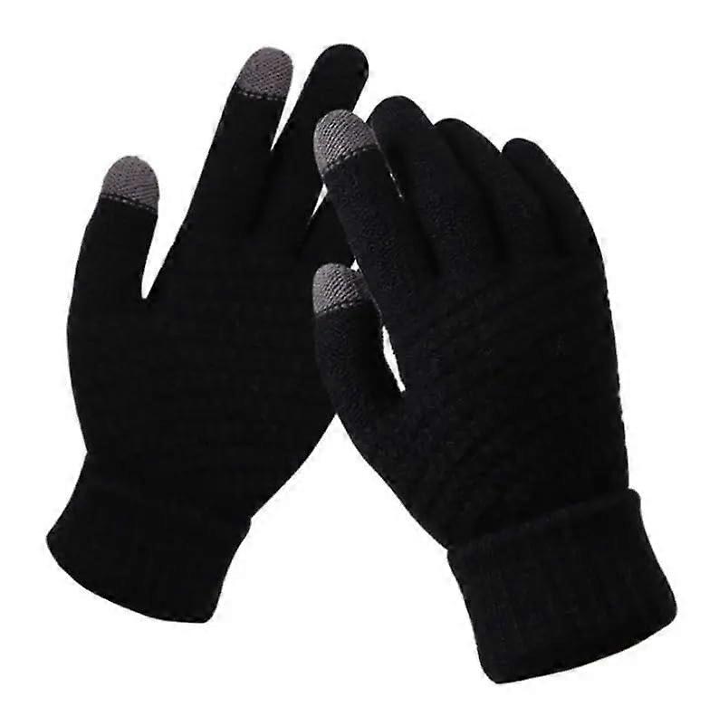 Women's Winter Gloves Black, Touchscreen Compatible, All Occasions