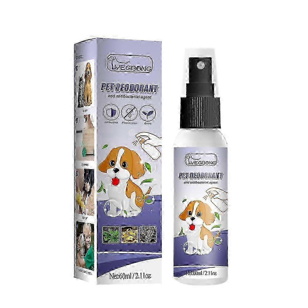 Gentle Port 60ML Pet Deodorant Spray - Efficient Grooming Solution for Dogs & Cats, Deodorizing Strong Odors