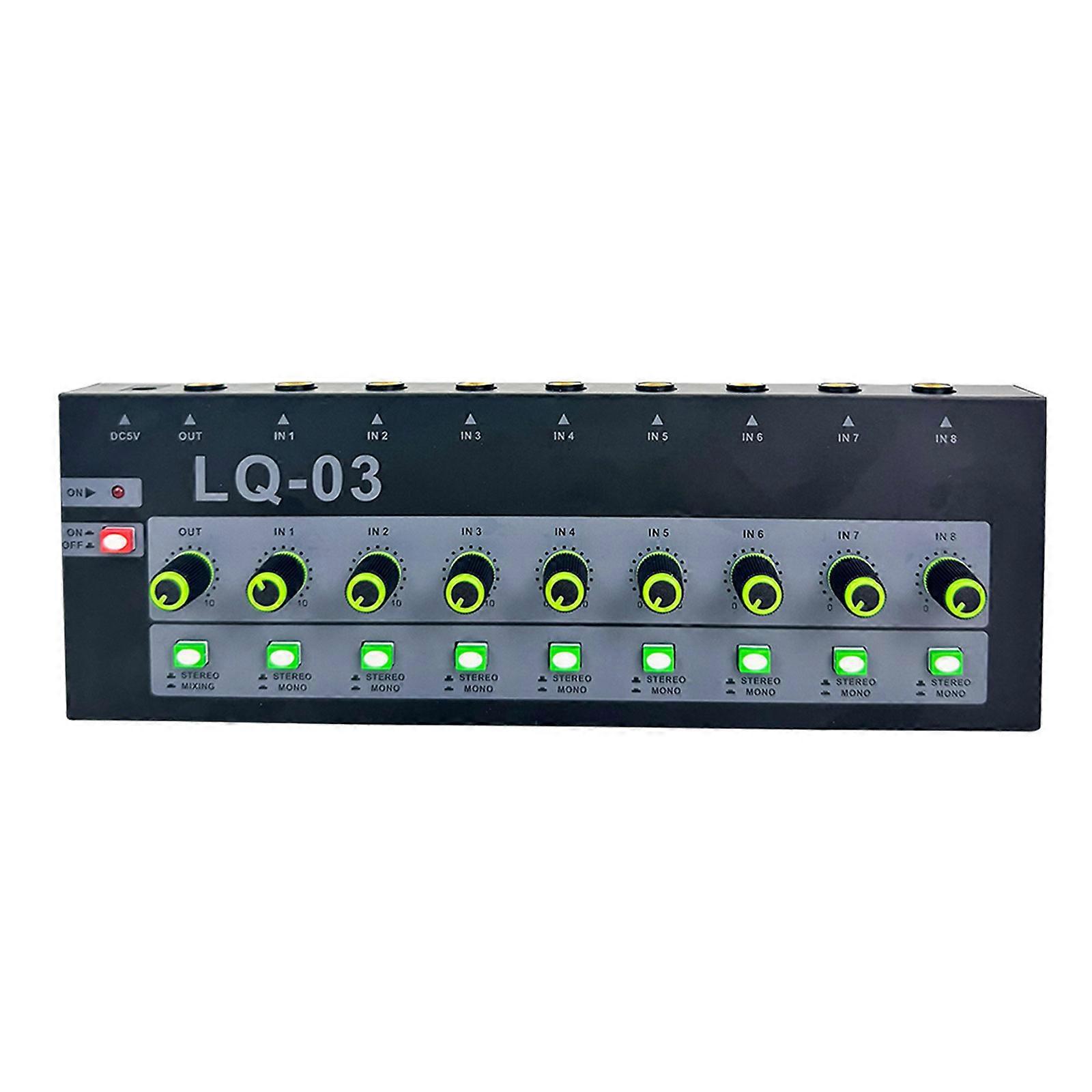 4/8 Channel Miniature Metal Mics Mixer Console For Podcasting Band Practice And Mobile Music Production Multicolor