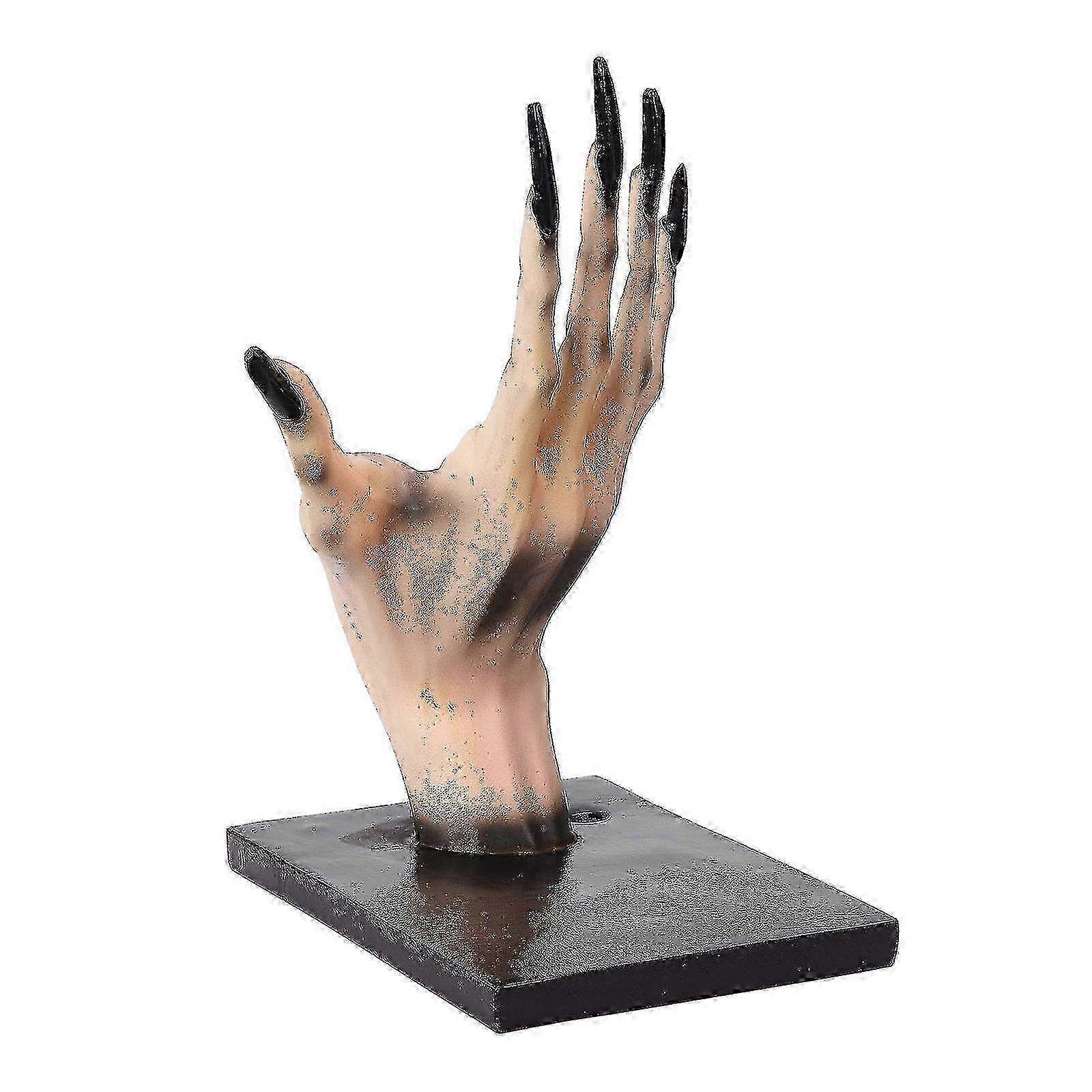 Halloween Witch and Ghost Bookshelf Decorations: 2-Piece Resin Craft Set for Halloween Home Party Left-Hand Placement