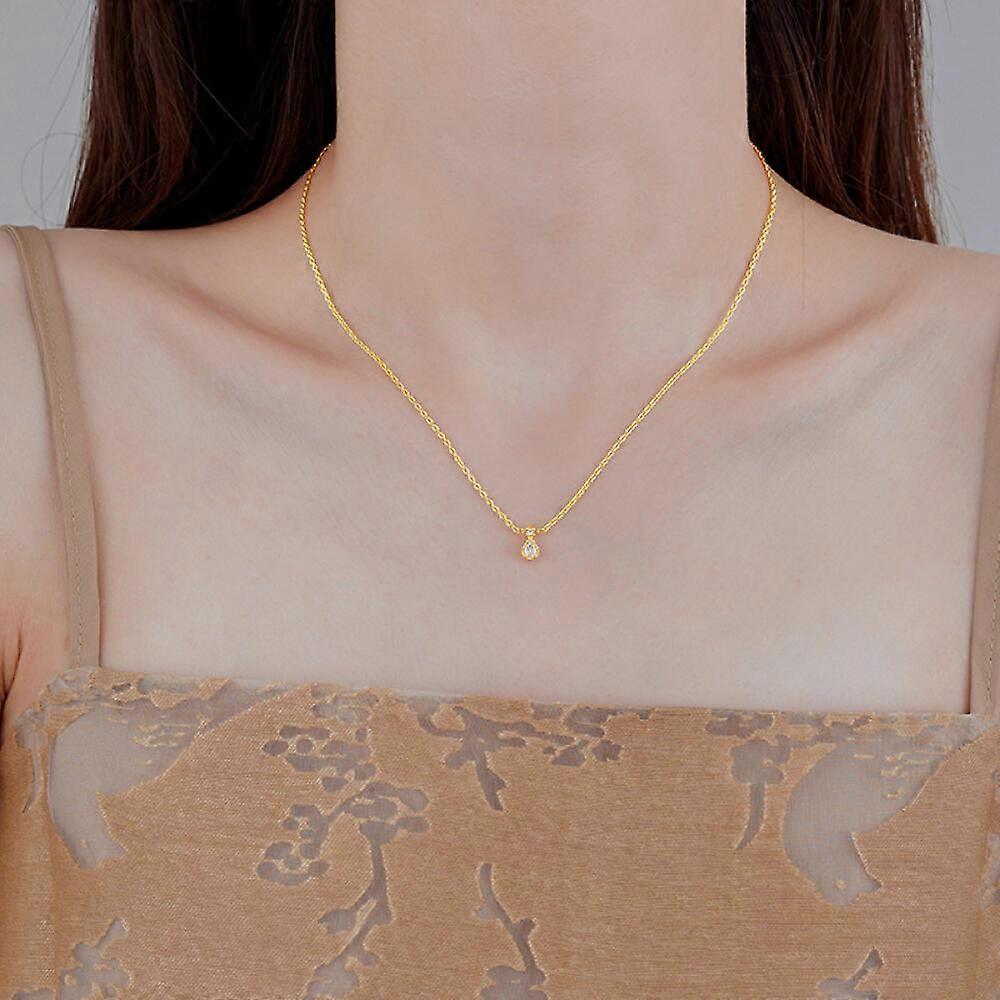 Women's "Tears of the Moon" teardrop pendant necklace, simple design