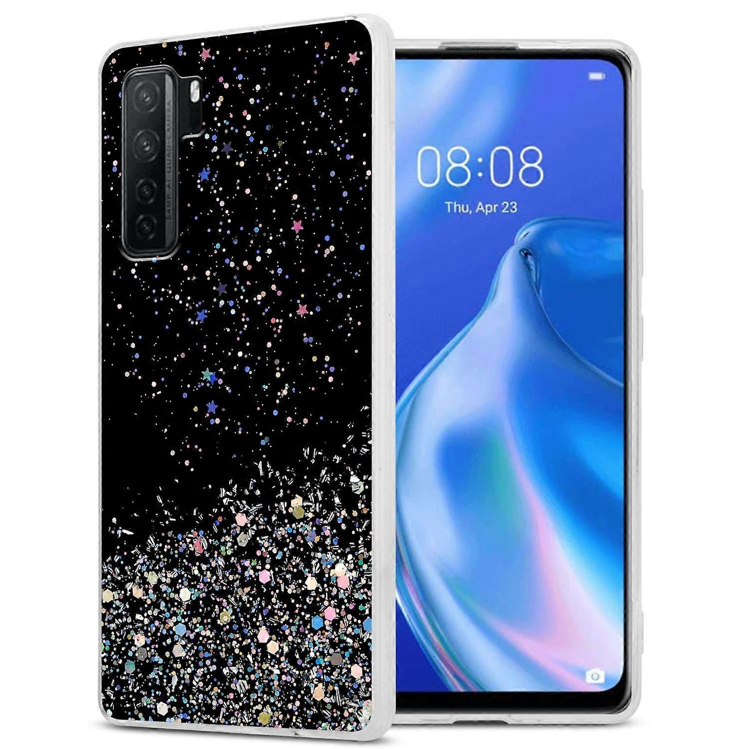 Huawei P40 LITE 5G / NOVA 7 SE Case TPU - Transparent with Glitter