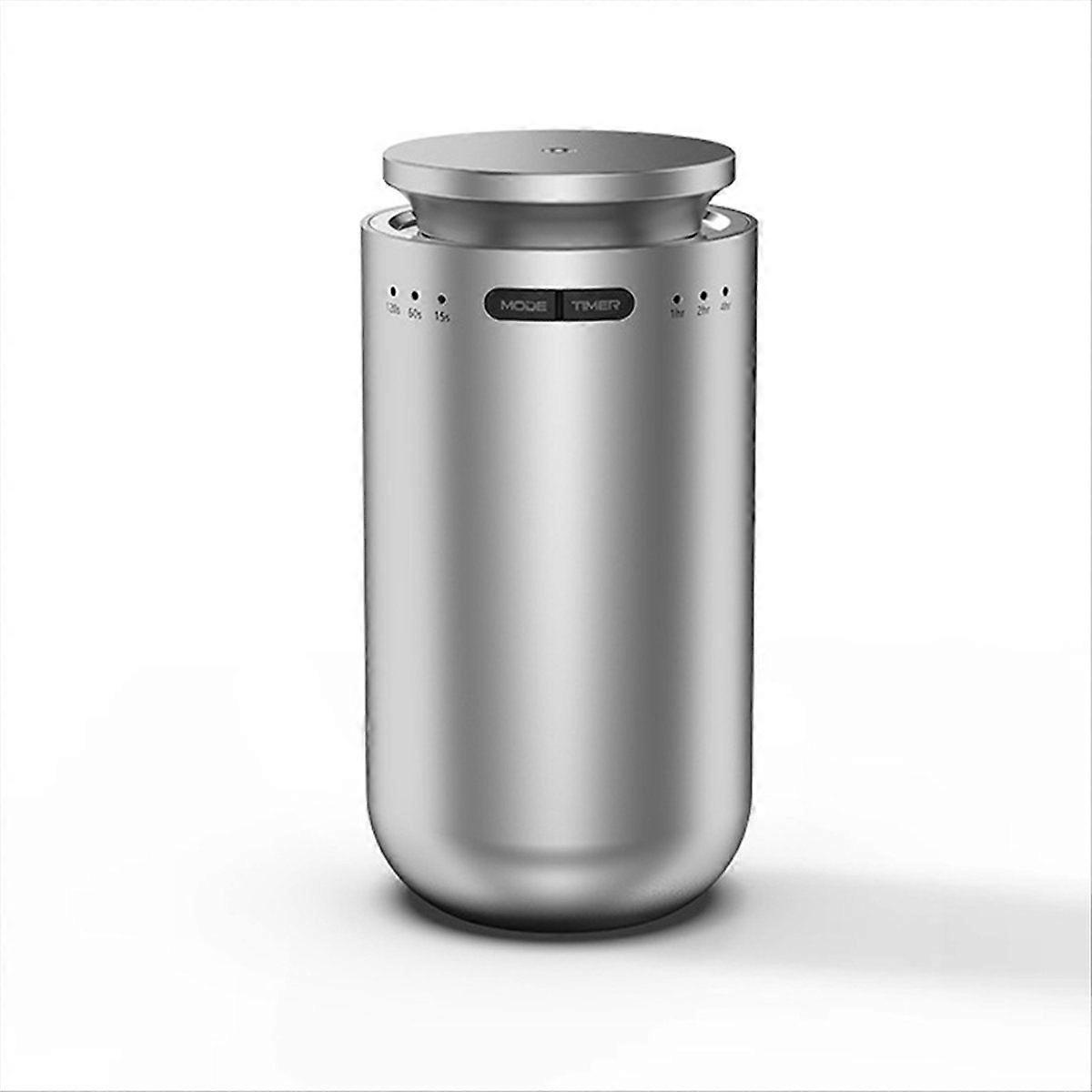 Portable Aroma Diffuser Machine for Car Air Freshener Electric Smell for Home Rechargeable Sliver