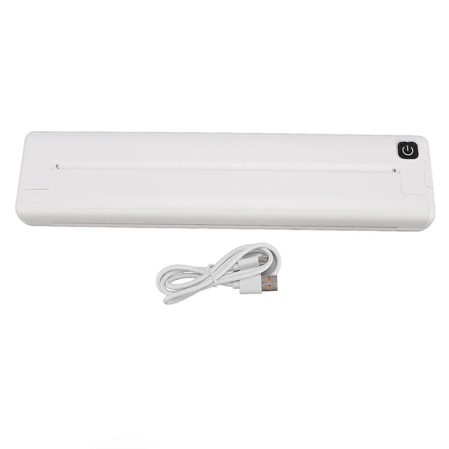 Bluetooth Thermal Printer Support A4 200dpi Portable USB Rechargeable Inkless Mobile Printer for And