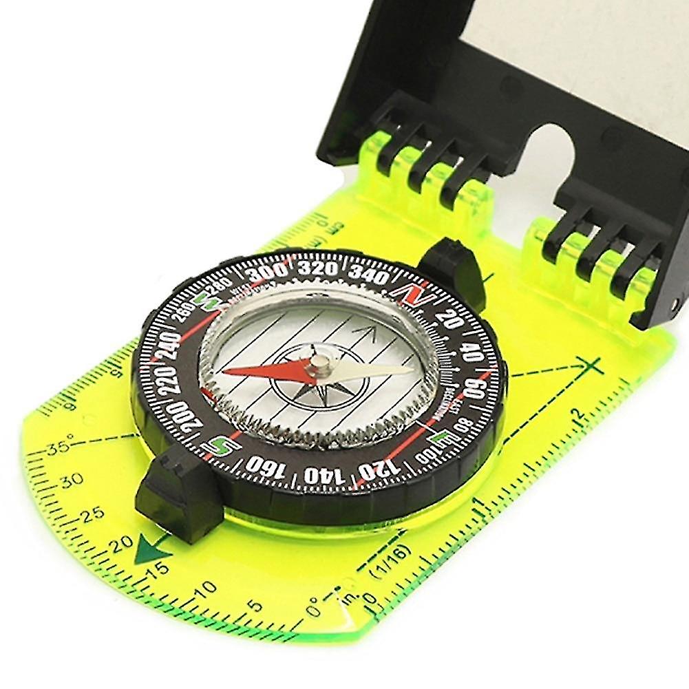 Compass Scale Map Ruler Mirror Compass With Flip Multifunctional For Compass|compass