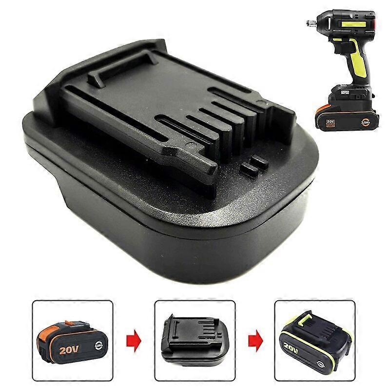 Adapter Converter for Worx 4PIN Orange To For Worx 5PIN Green 20V Li-ion Battery