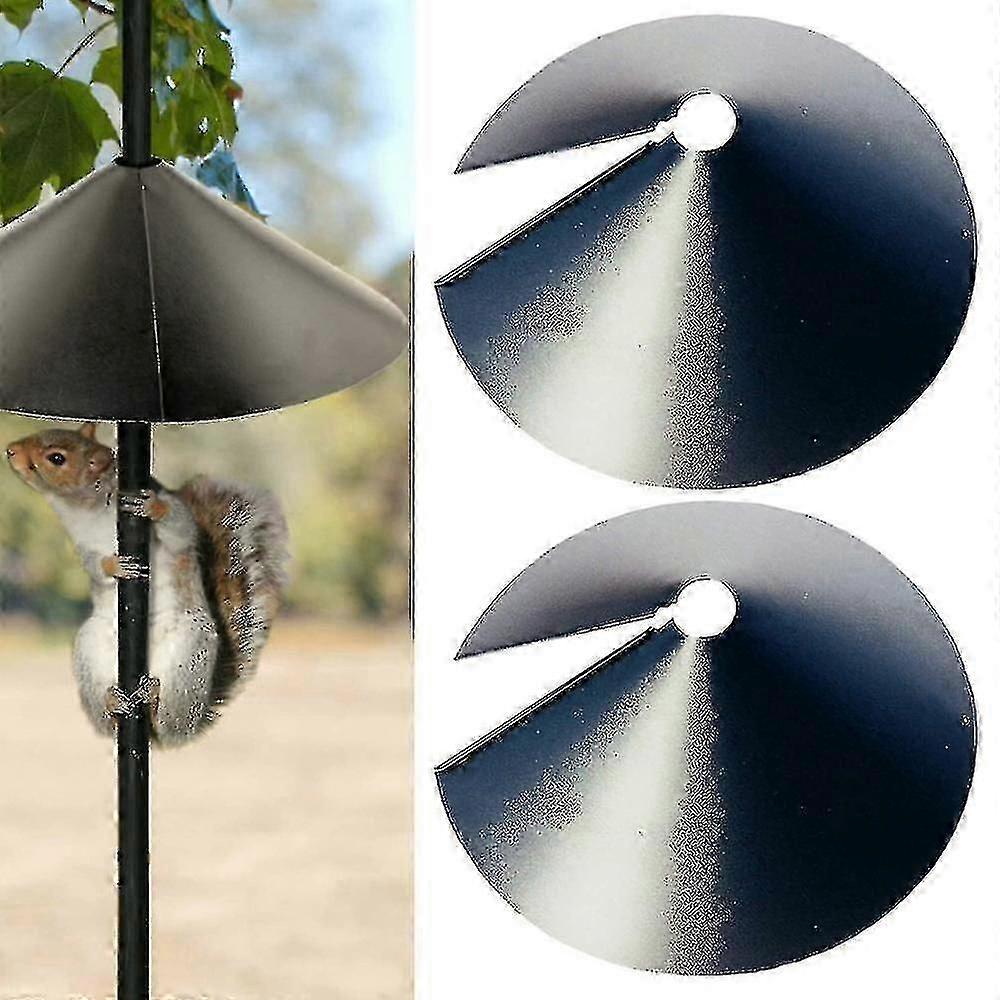Squirrel guard baffle for garden bird feeder protection