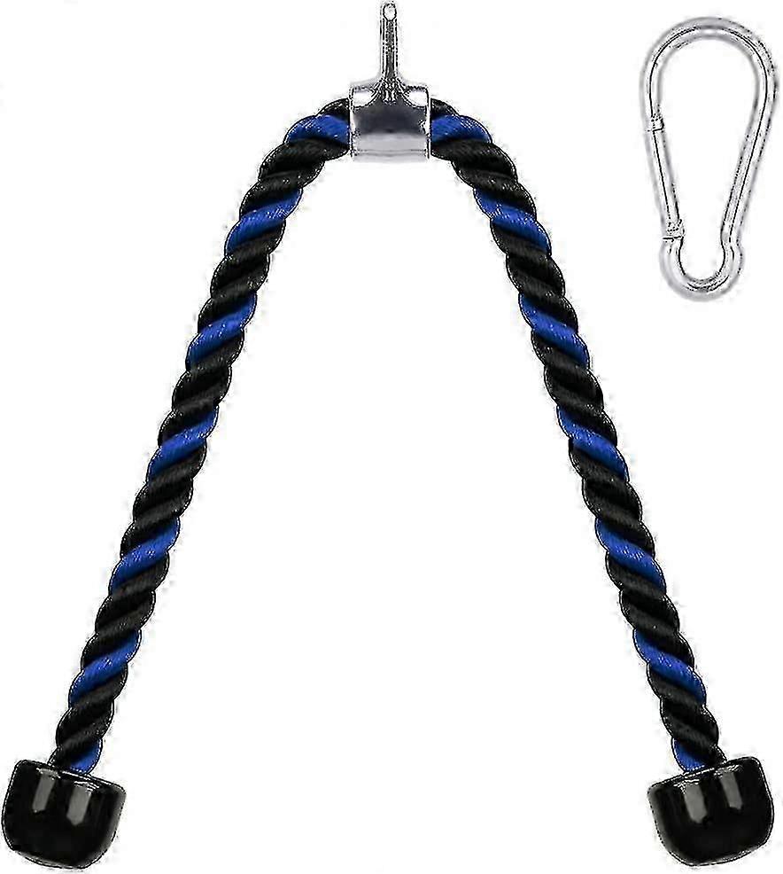 Acessório resistente da corda do cabo do tríceps 36 polegadas para a máquina da aptidão, nylon revestido com gancho de aço inoxidável