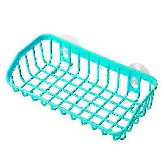 Double Suction Cup Sink Sponge Soap Holder Kitchen Bathroom Drain Storage Rack