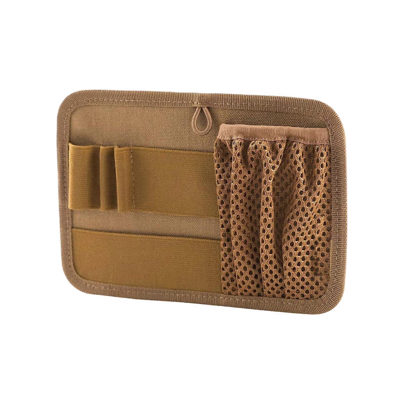 Utility Admin Pouch Hook Fasteners for Gadget Key Holder Tactically Bag Insert Modular Panel Organizer  Brown