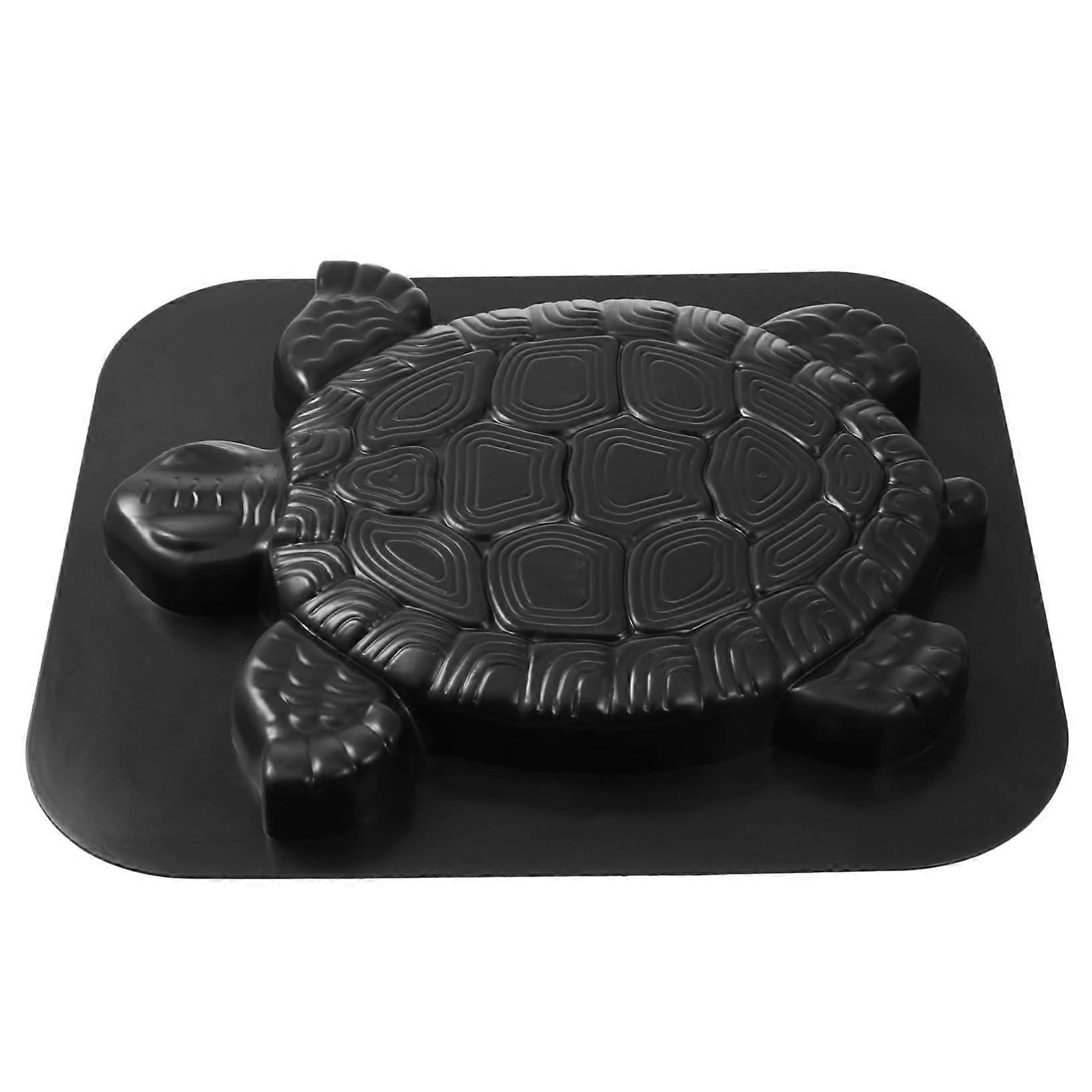 Turtle Stepping Stone Mold for Garden Path, Reusable Plastic Pavement Maker for Lawn Decoration and DIY Cement Walkway