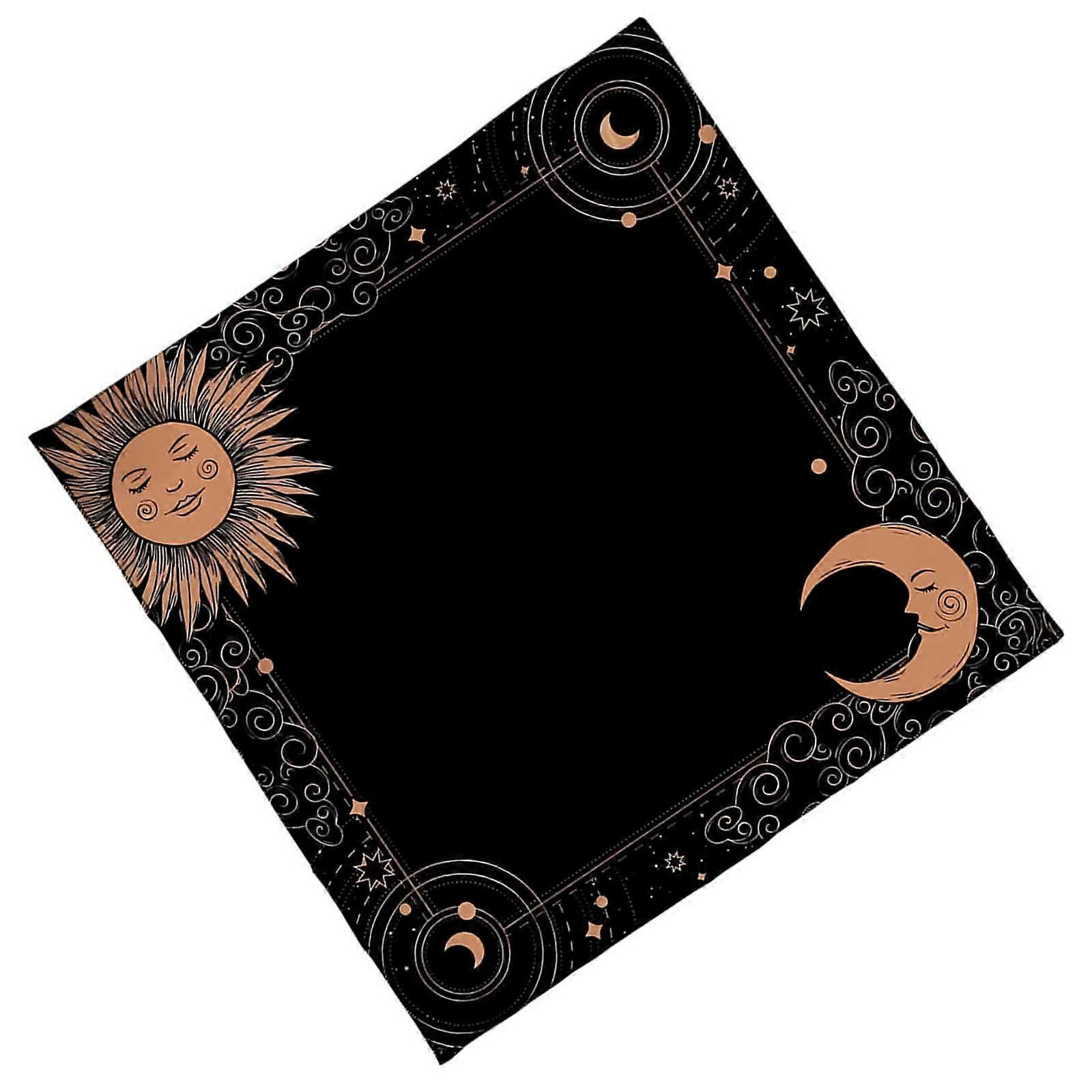 Artistic Tarots Reading Cloth Durability Velvets Mats Reusables Mats for Tarots Enthusiasts and Collector  75x75cm