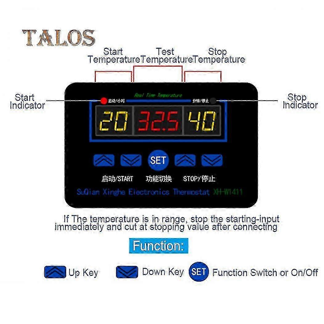 12/220V 10A Electronic Digital Temperature Controller Thermostat Control Switch Electronics