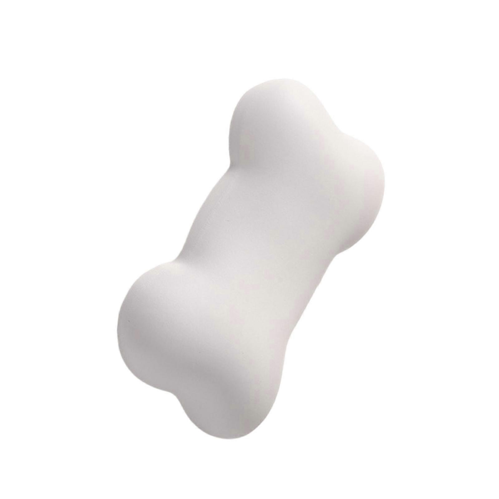 Comfortable Wrist Rest Pad Bone Shape Mouse Pad with NonSlip Base Mousepad for Computer Laptop Home  White