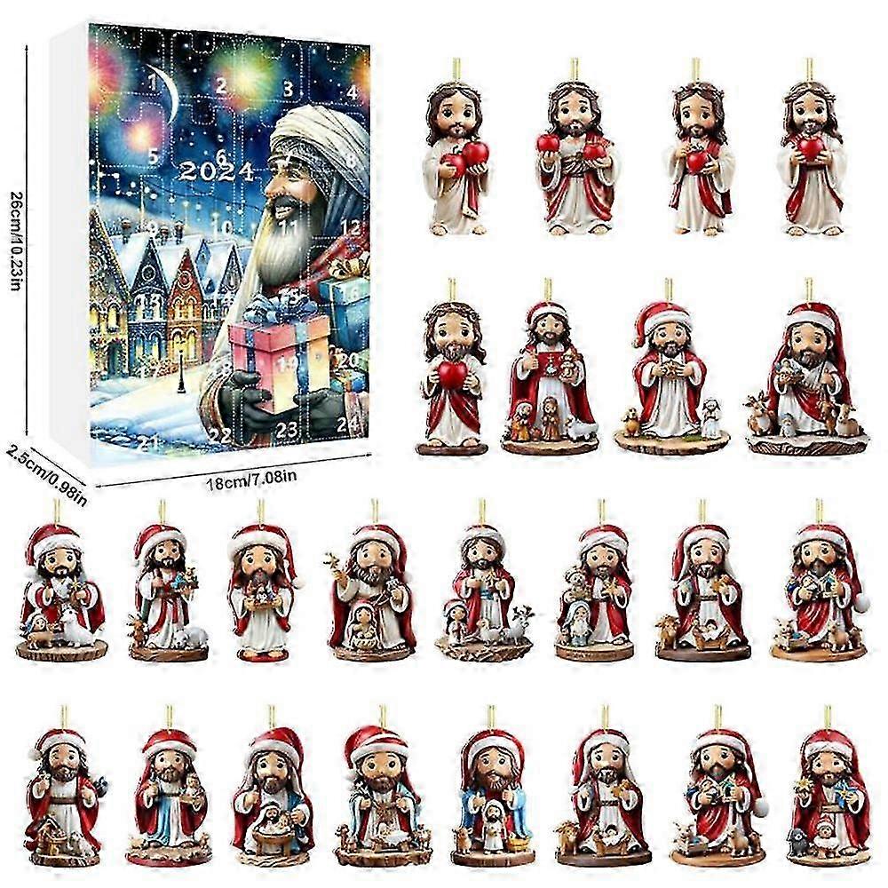 2D Acrylic Advent Calendar for Christmas Tree Countdown Celebration