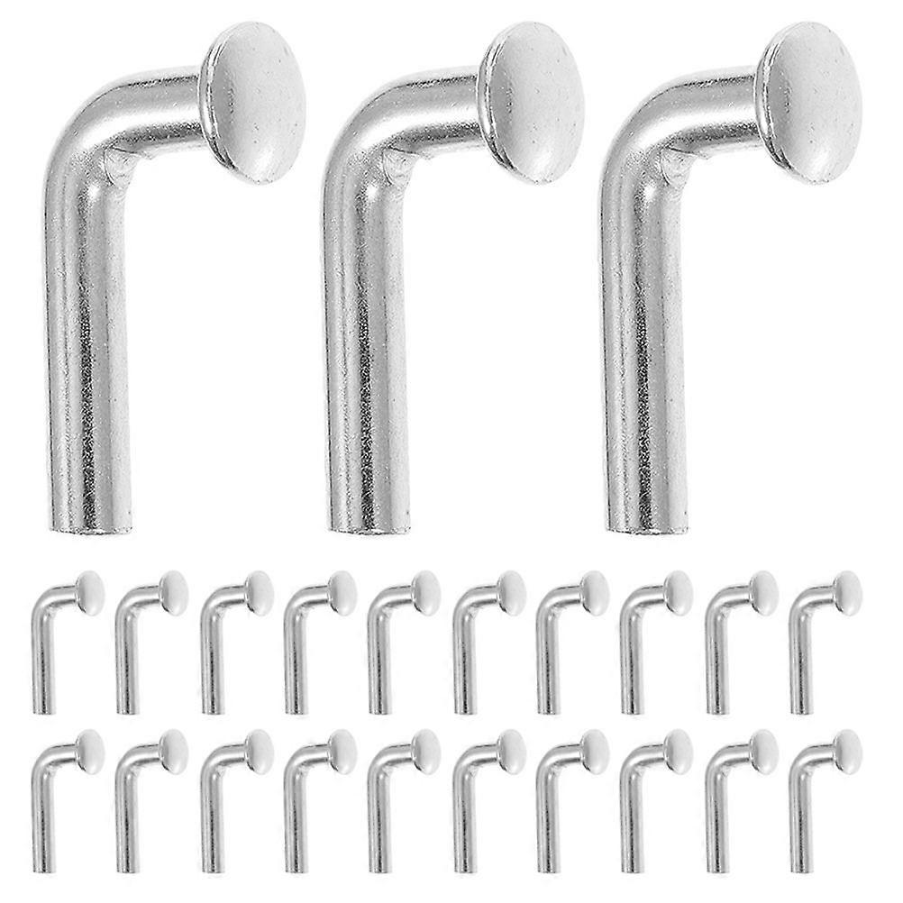 60pcs Pallet Rack Drop Pins: Safety Clips Accessory Shelving System Beam Locker Drop Pin for Warehouse and Home Use Silver