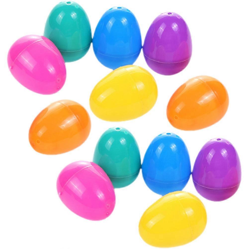 20pcs Easter Egg Ornament Openable Easter Eggs Shape Decor for Party Easter Party Favors Random Color