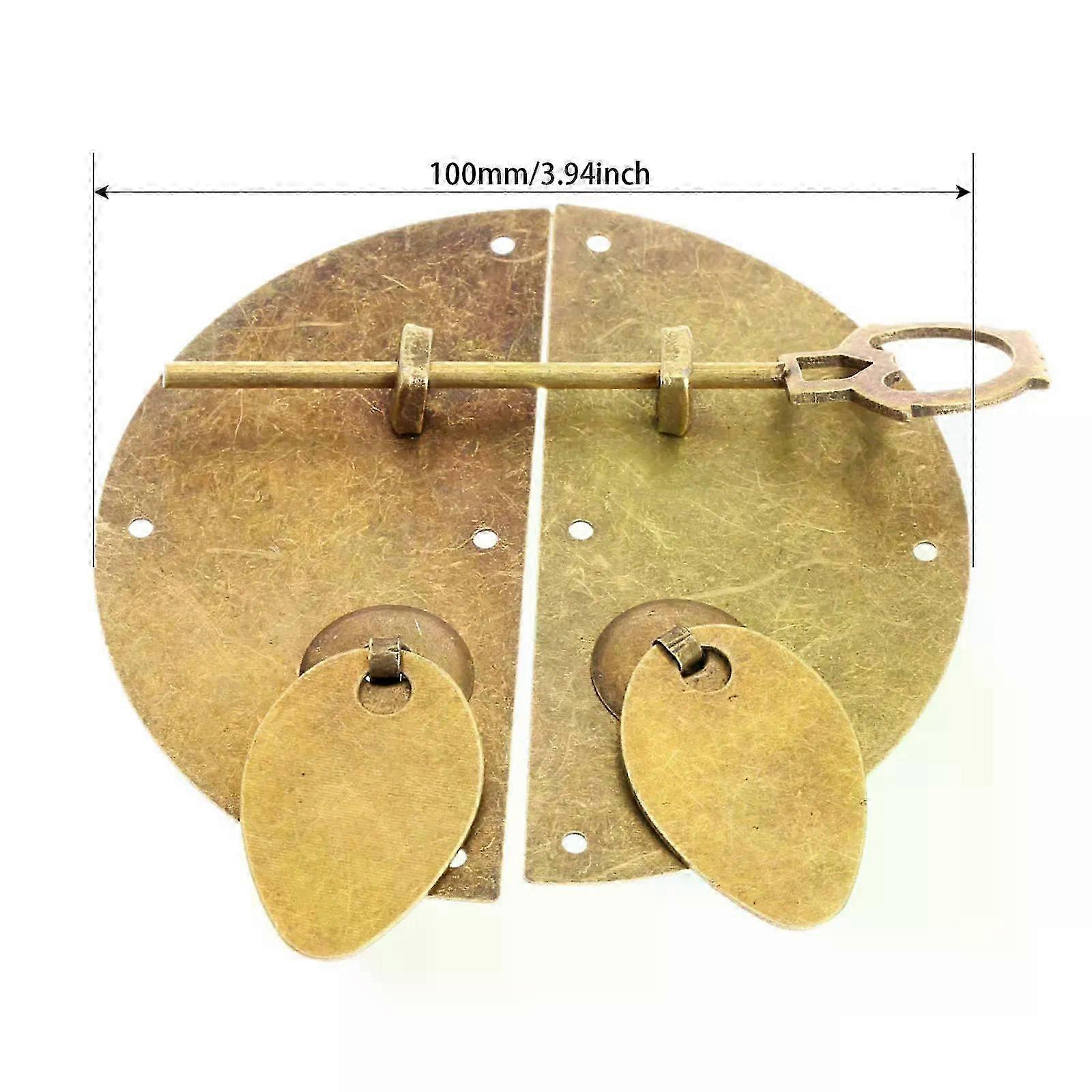 مقبض نحاسي للخزانة بتصميم عتيق وأجهزة متينة