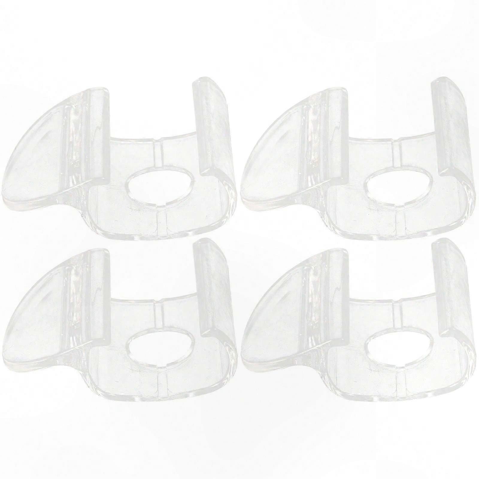 4-Pack Clear Roller Shade Handles for Cordless Window Blinds