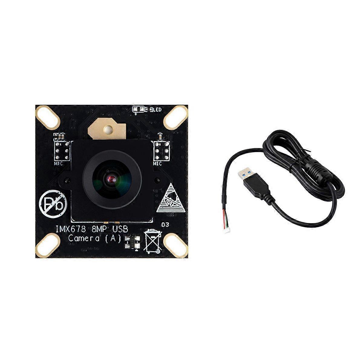 8MP USB Camera Module IMX678 Photosensitive Chip Camera Module Wide Dynamic Fixed Focus Plug and Pla