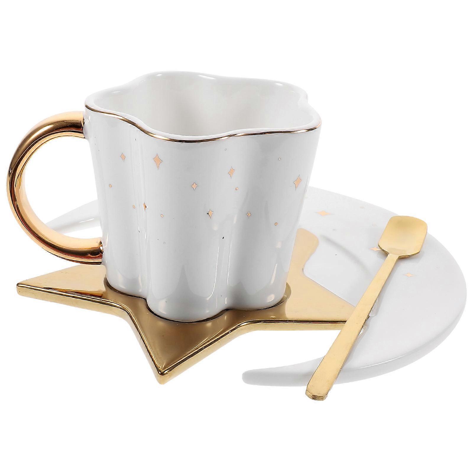 Simple Design Water Cup With Spoon For Restaurant Use 1 Set