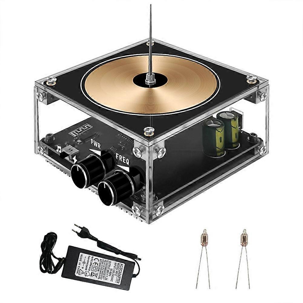 Tesla Coil Musical Speaker Artificial-Lightning Bluetooth Music Tesla Coil Arc Plasma Transmission Experiment Model (EU)