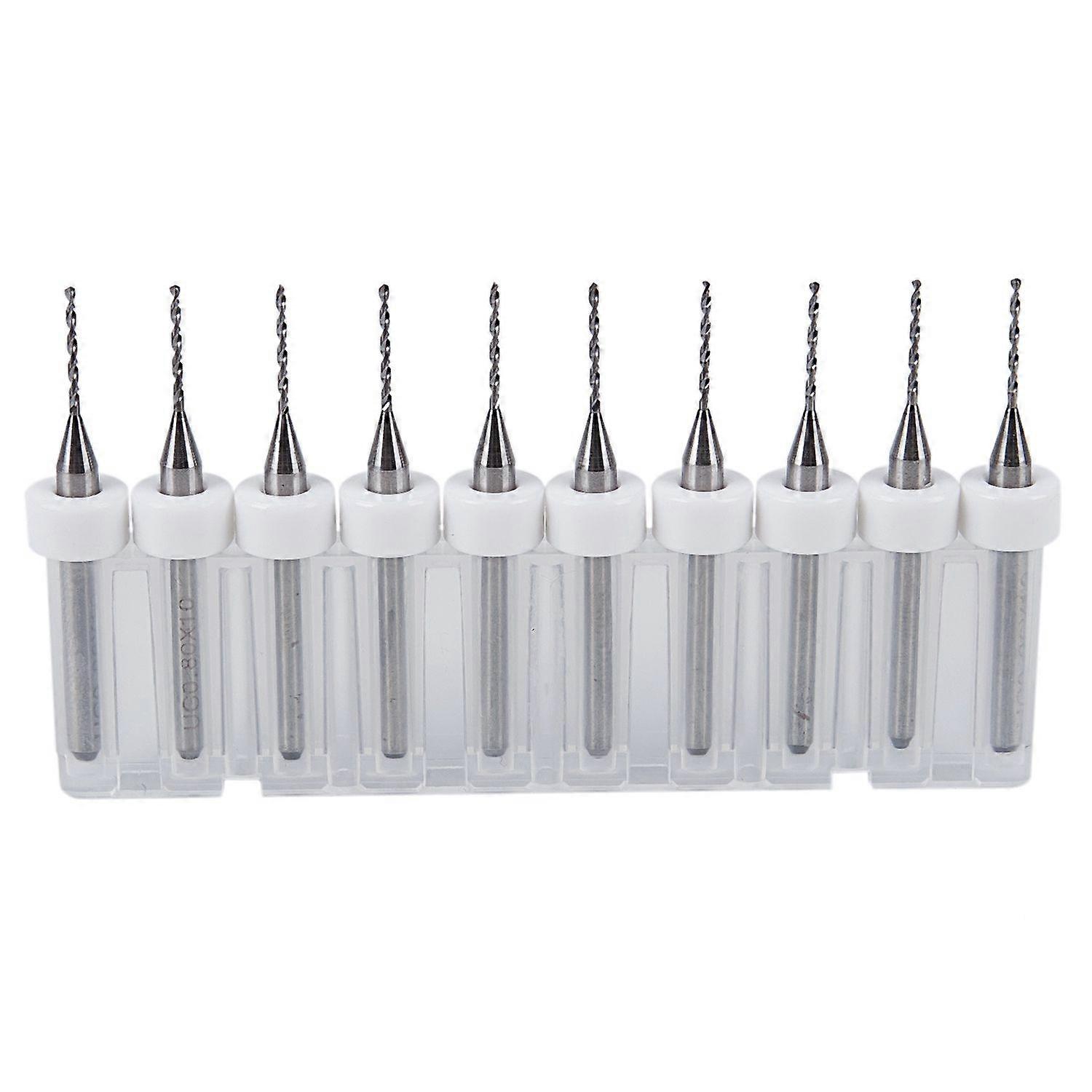 10pcs/Set 0.8mm High Quality PCB Print Circuit Board Carbide Mini Drill Bits Tool