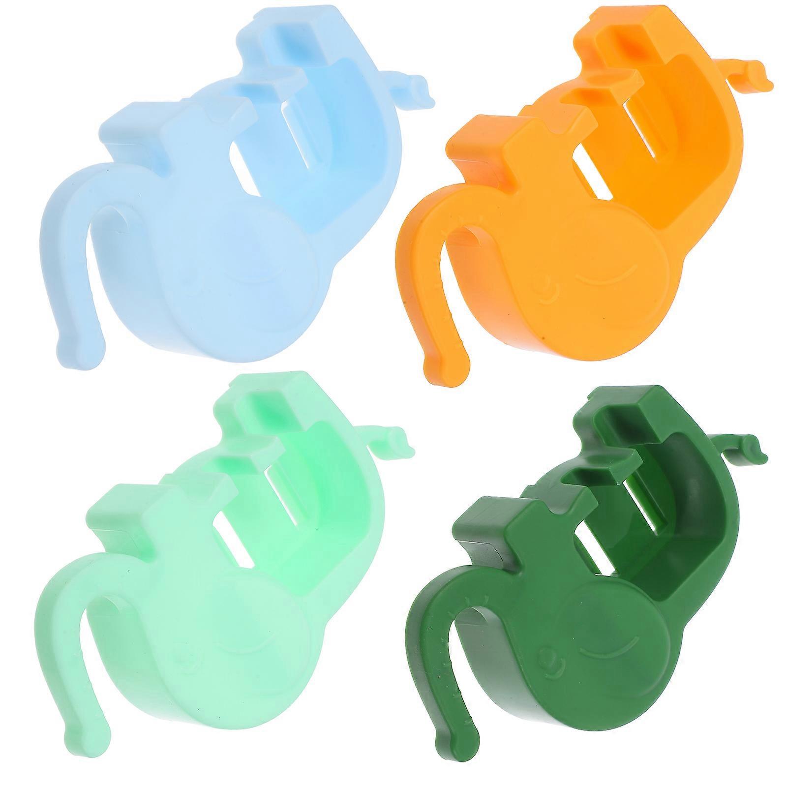 Assorted Color Elephant Toothbrush Holder for Bathroom Wall 4Pcs Set