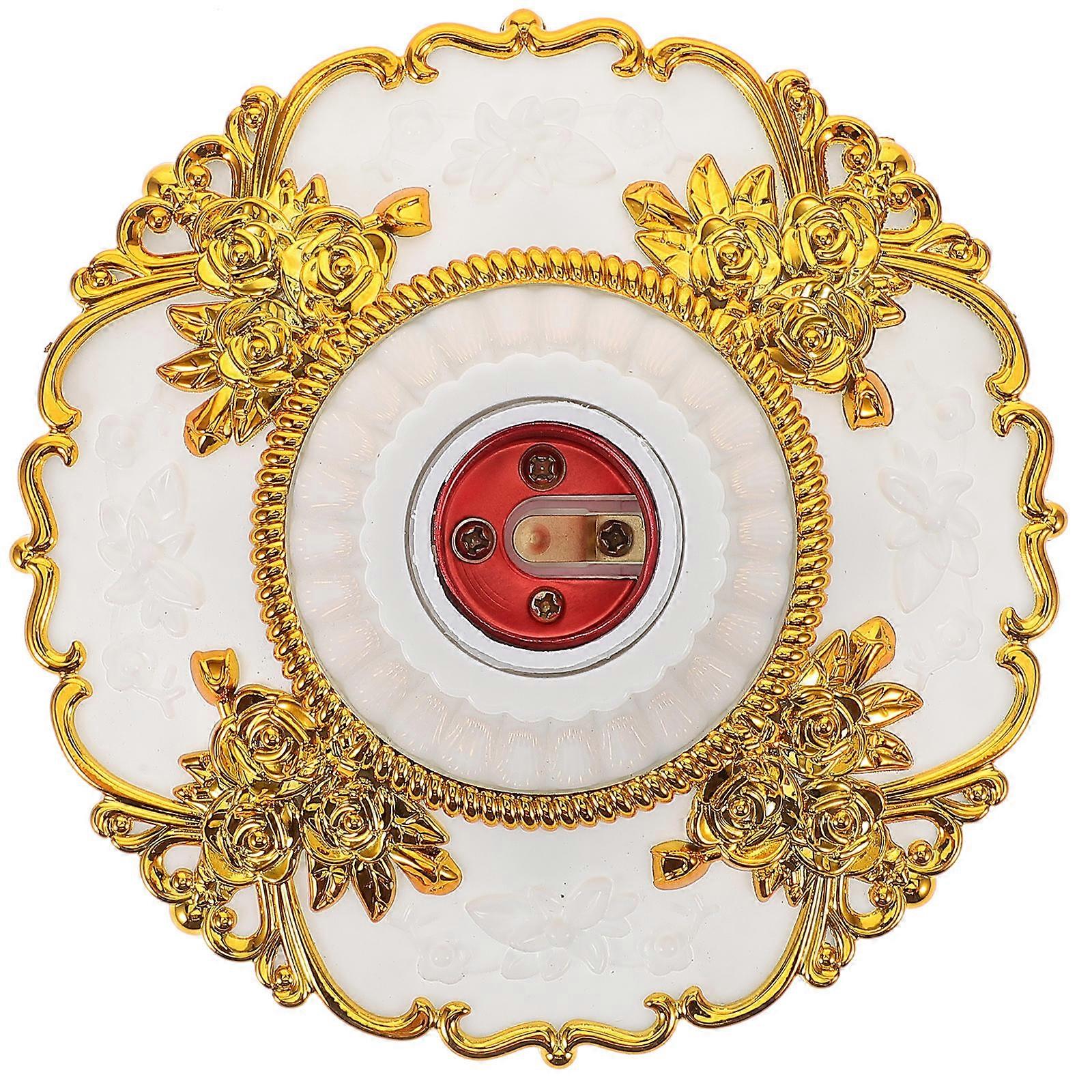 Gold Light Socket Screw-in Bulb Socket for Home Use Ceiling E27