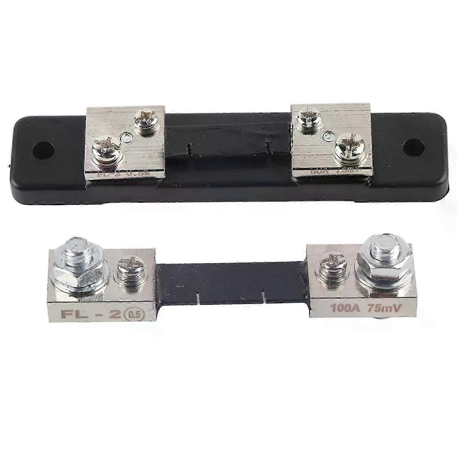 50a/100a Current Amp Shunt Resistor 75mv Fl-2 For Digital Ammeter Analog Meter