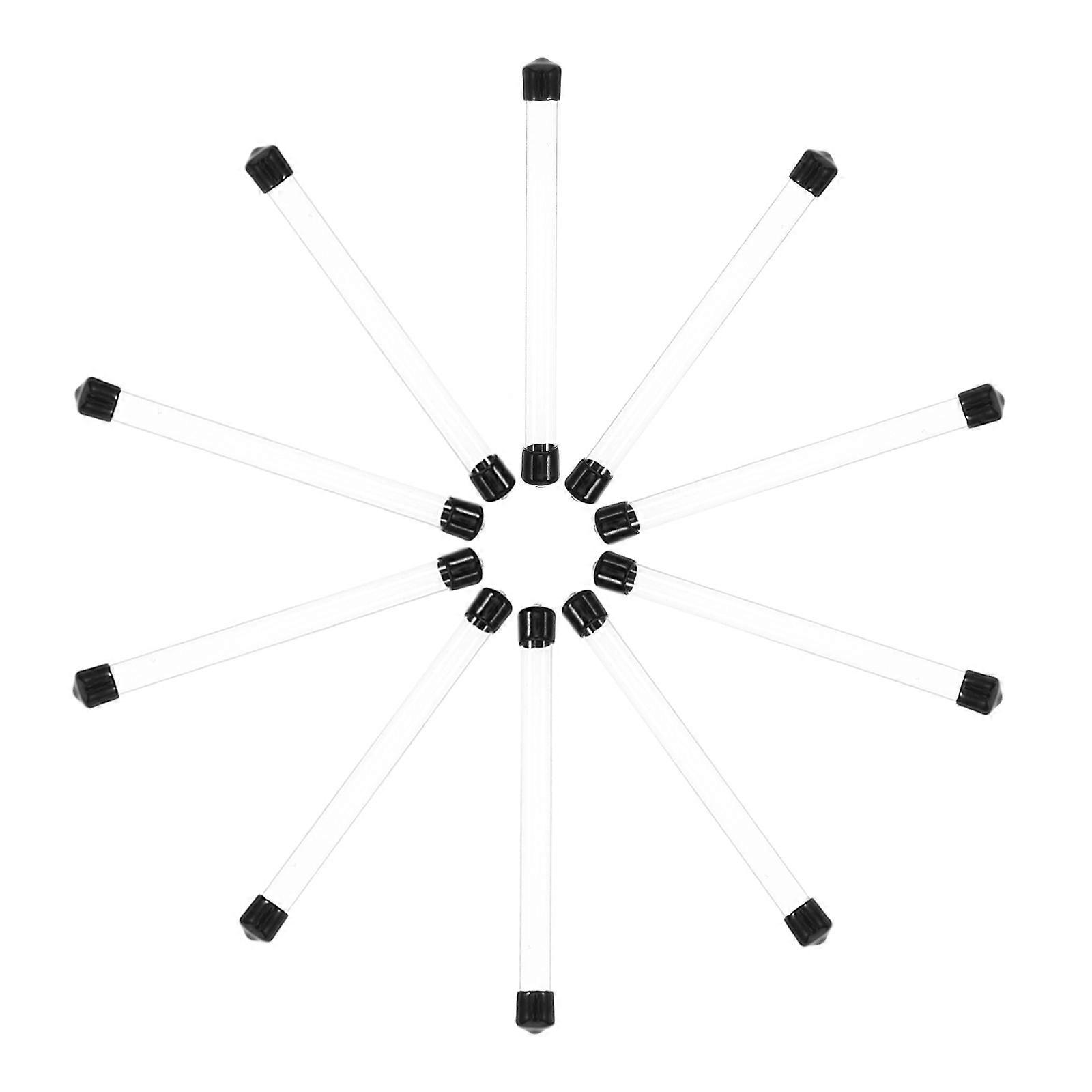 Clear Plastic Experimental Round Tubes for Storage 10Pcs Transparent Sample Tubes