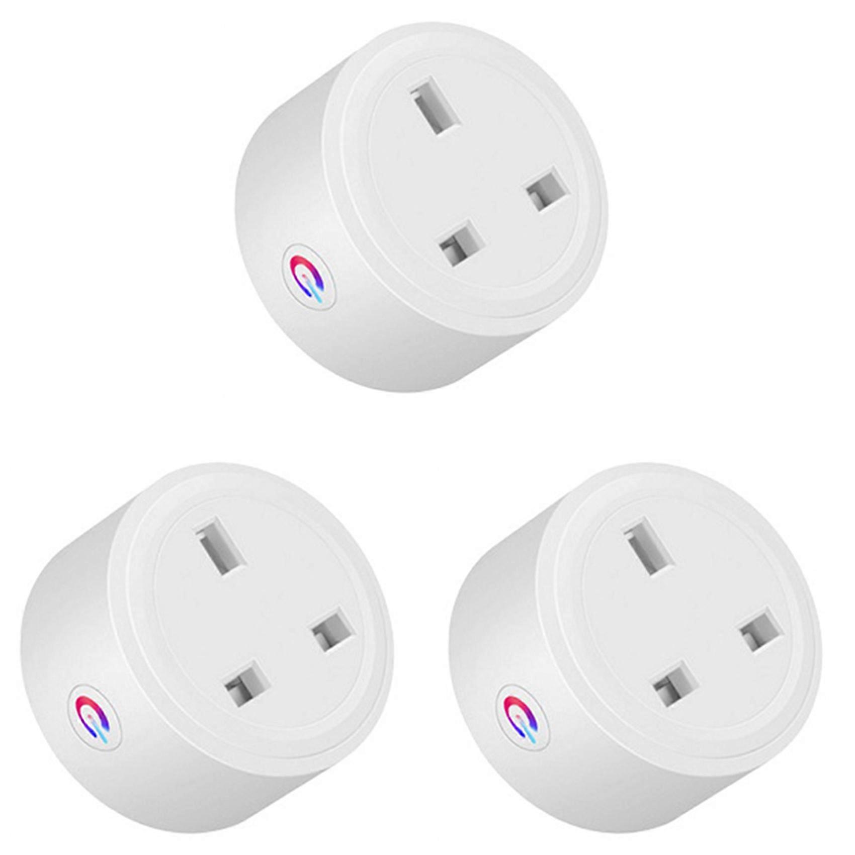 3X Tuya Zigbee Smart Socket 16A Home Powers Monitor Powers Outlet Smart Life Voice Control Alexa Timing DIY UK Plug